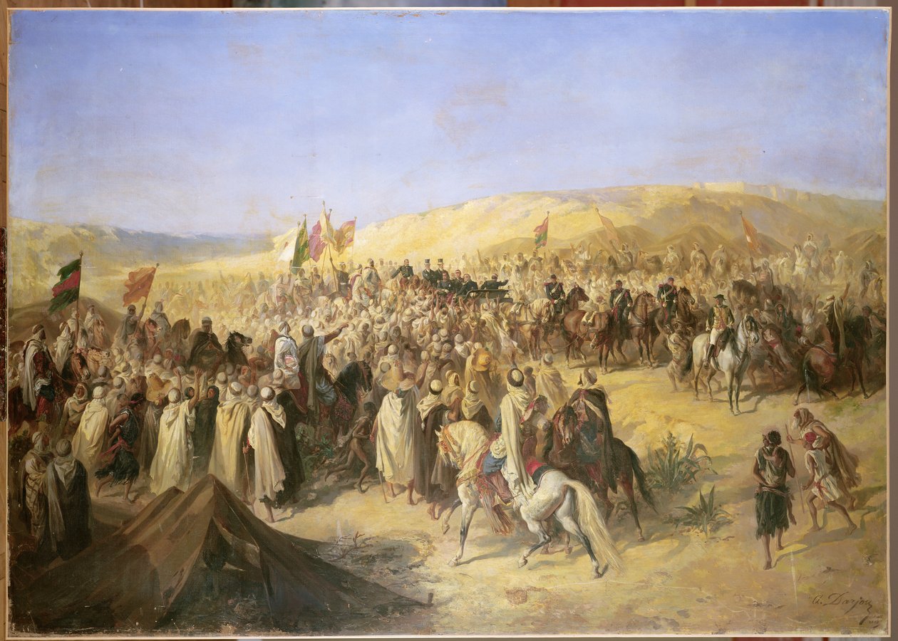Napoleon III (1808-73) i Algeriet, 21 maj 1865 av Alfred Henri Darjou