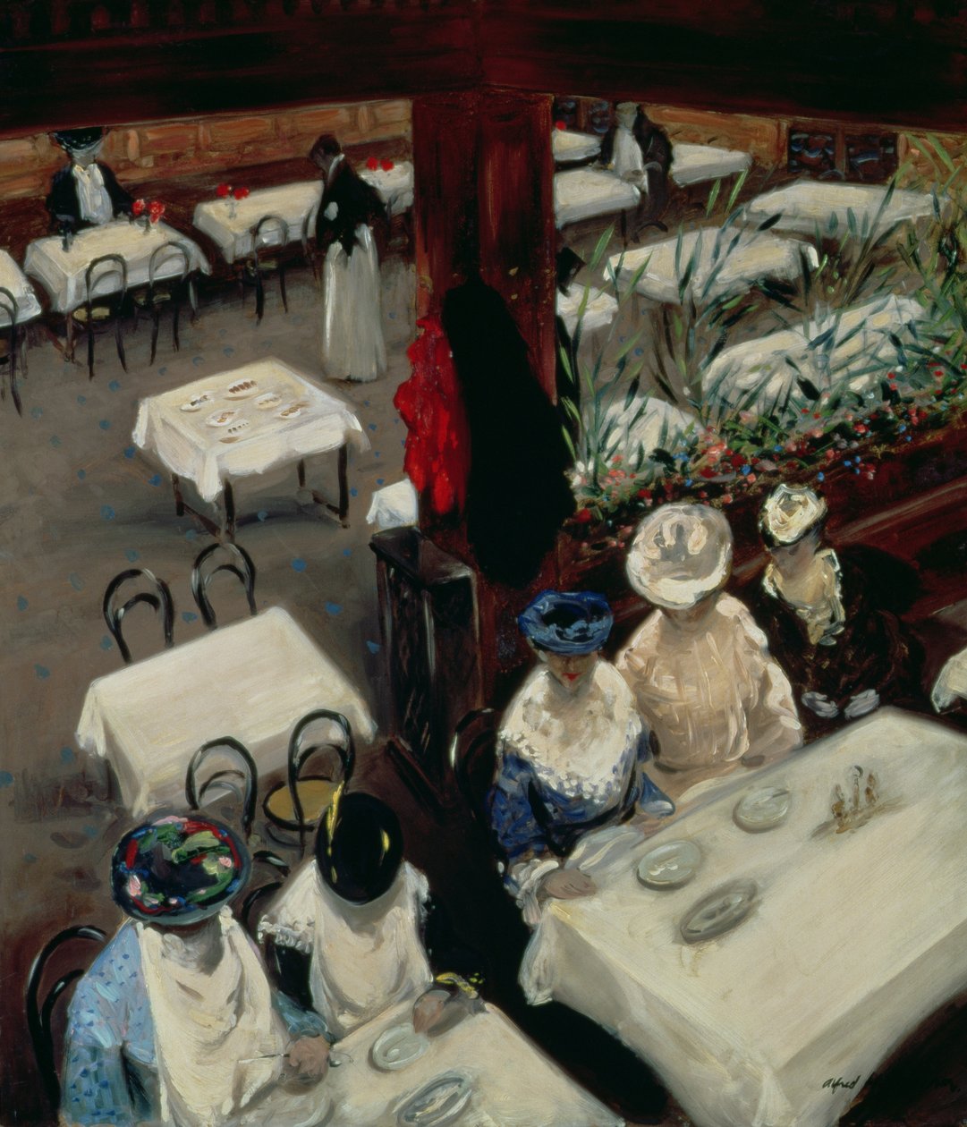 På ett kafé, 1905 av Alfred Henry Maurer