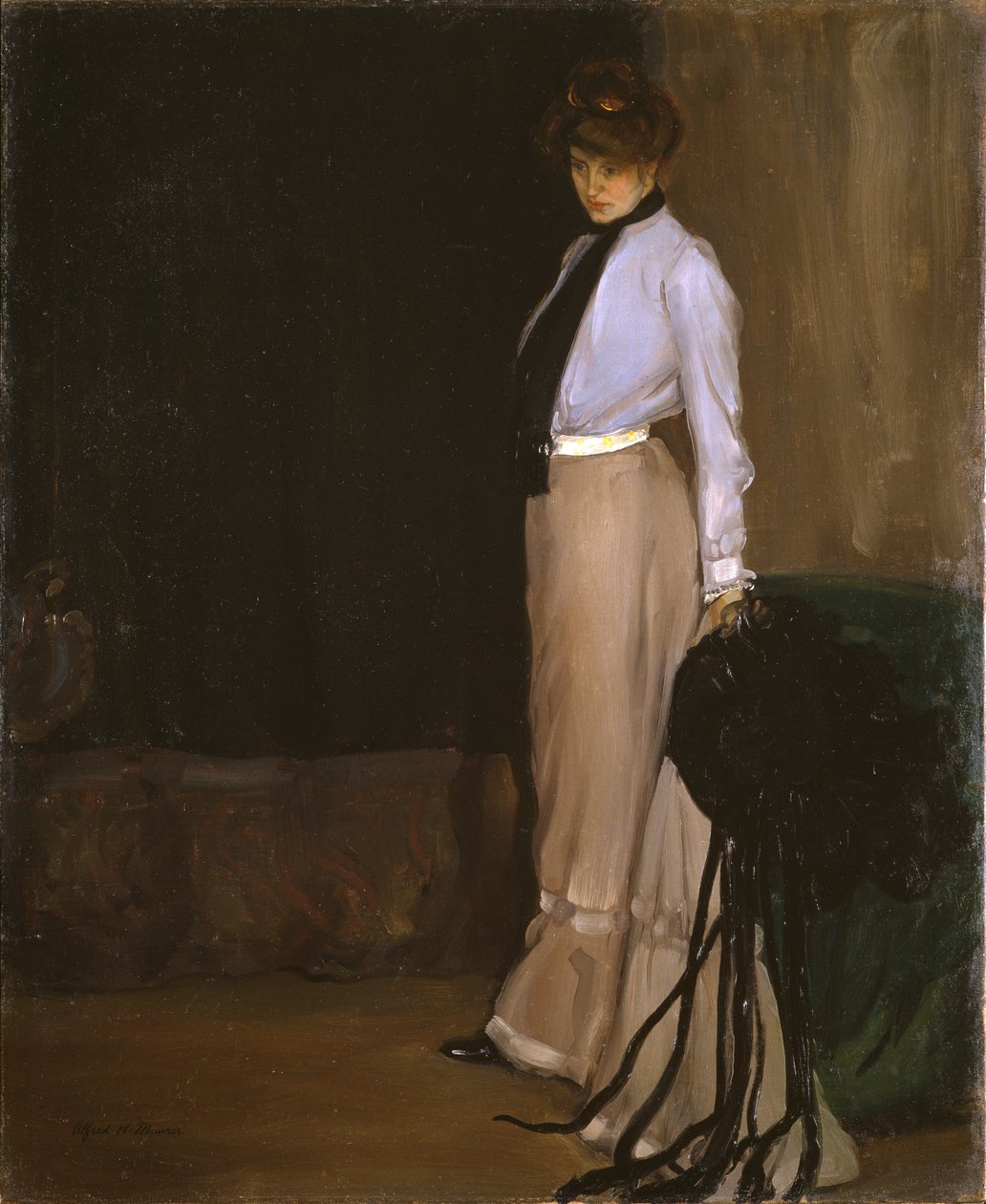 Modellen, ca 1902 (olja på duk) av Alfred Henry Maurer