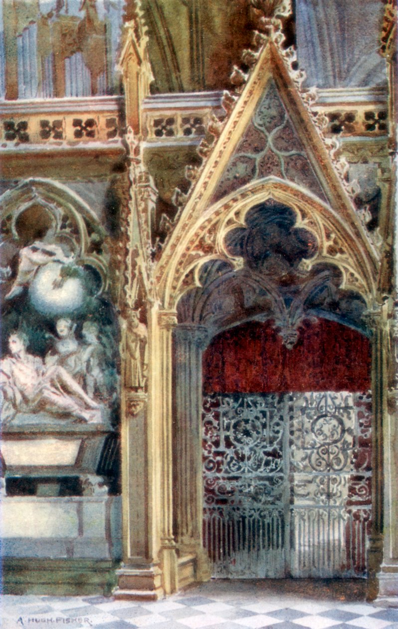 Entré till kören, Westminster Abbey, 1902 av Alfred Hugh Fisher