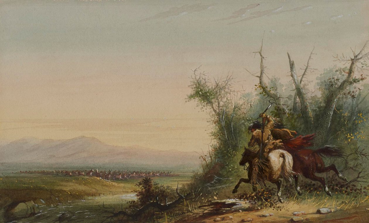 En hjord antiloper av Alfred Jacob Miller