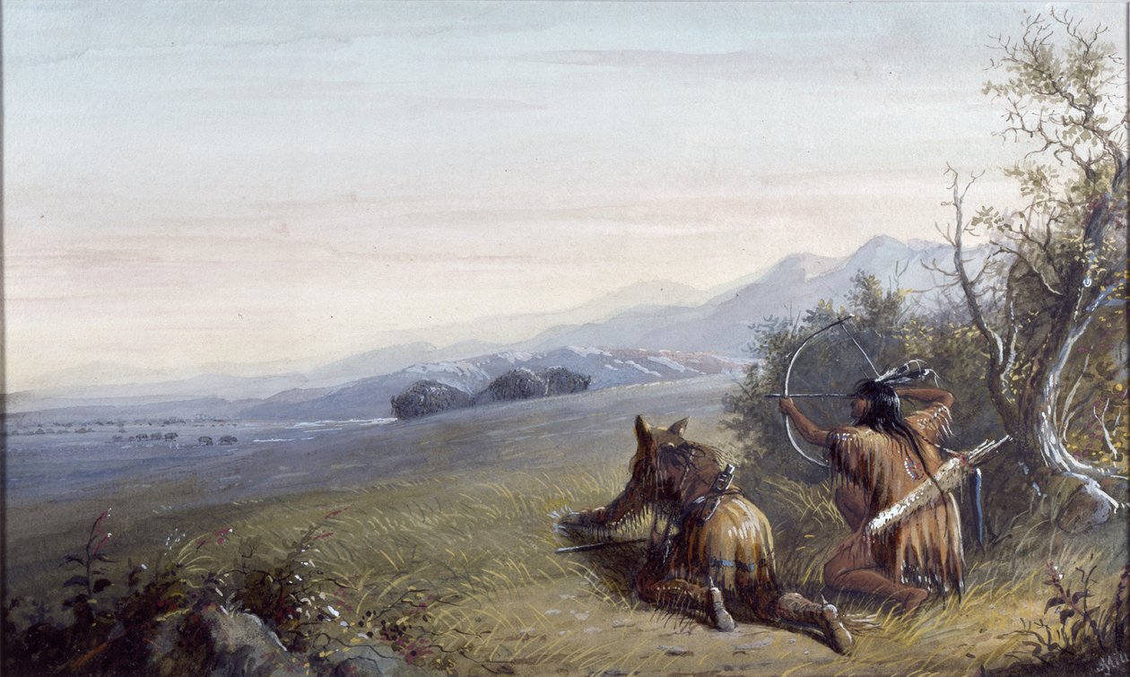 På väg mot Buffalo av Alfred Jacob Miller