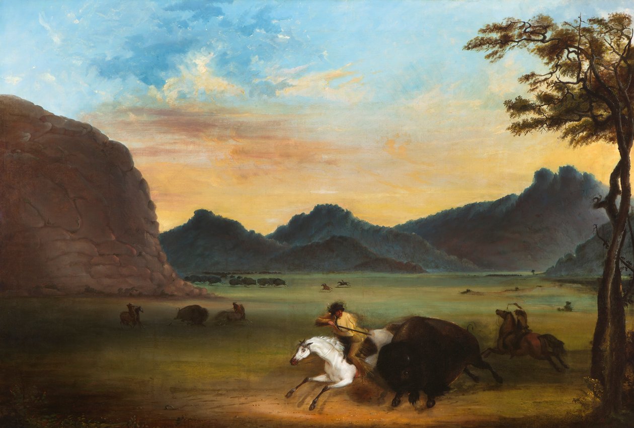 Buffeljakt av Alfred Jacob Miller