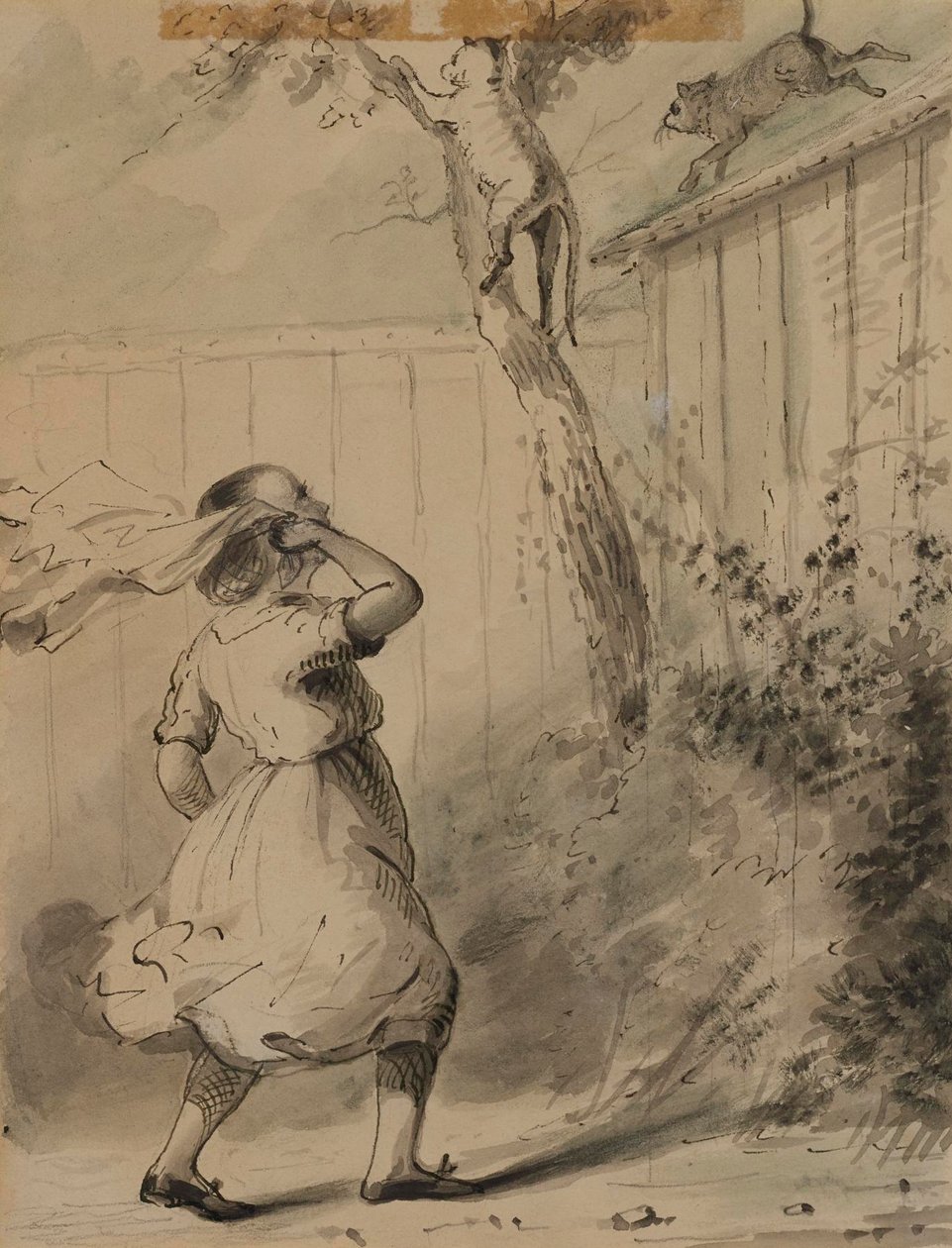 Carrie och katterna av Alfred Jacob Miller