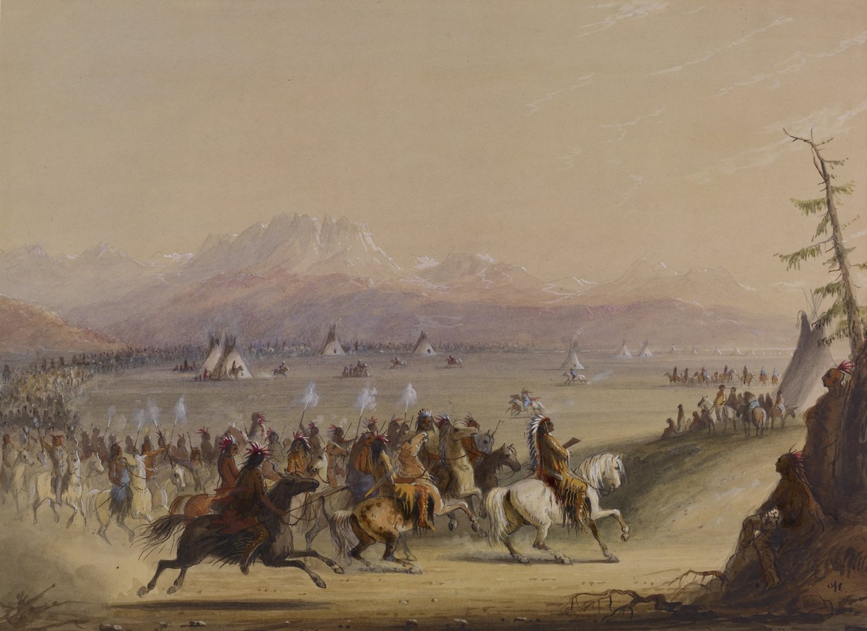 Kavalkad av Alfred Jacob Miller