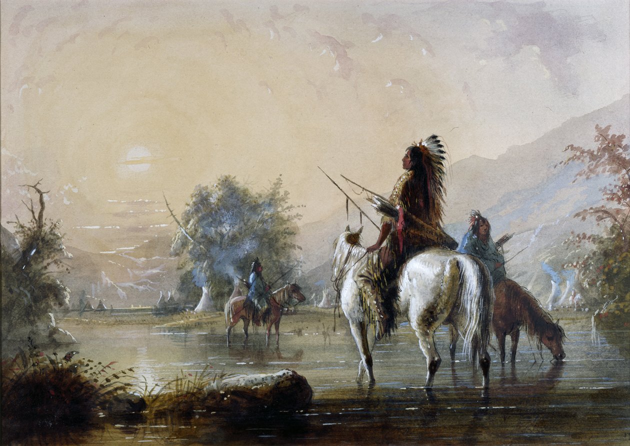 Kråkarnas läger av Alfred Jacob Miller