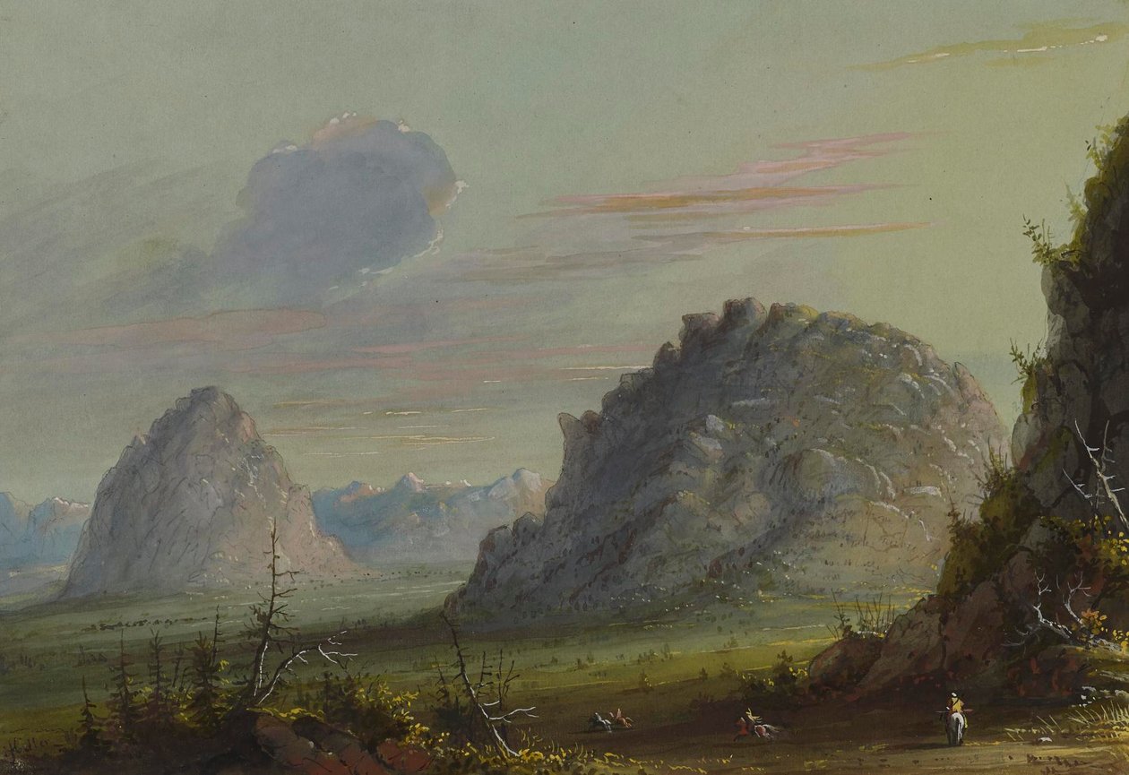 Bergartsformationer av Alfred Jacob Miller