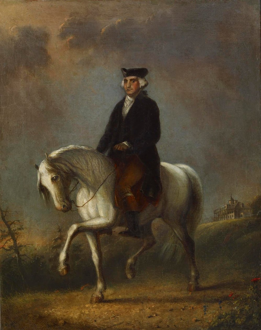 George Washington i Mount Vernon av Alfred Jacob Miller
