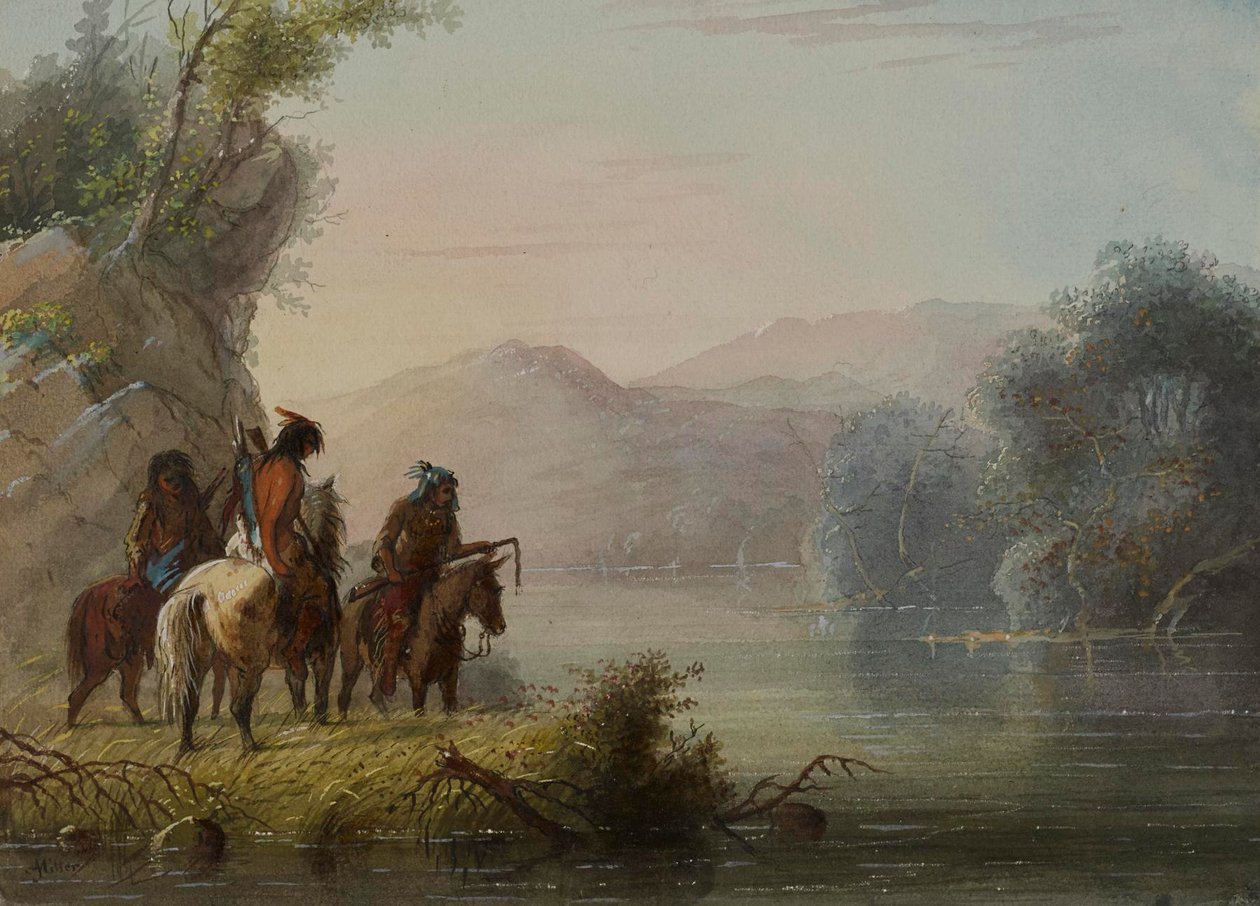 Jägare på jakt efter vilt av Alfred Jacob Miller