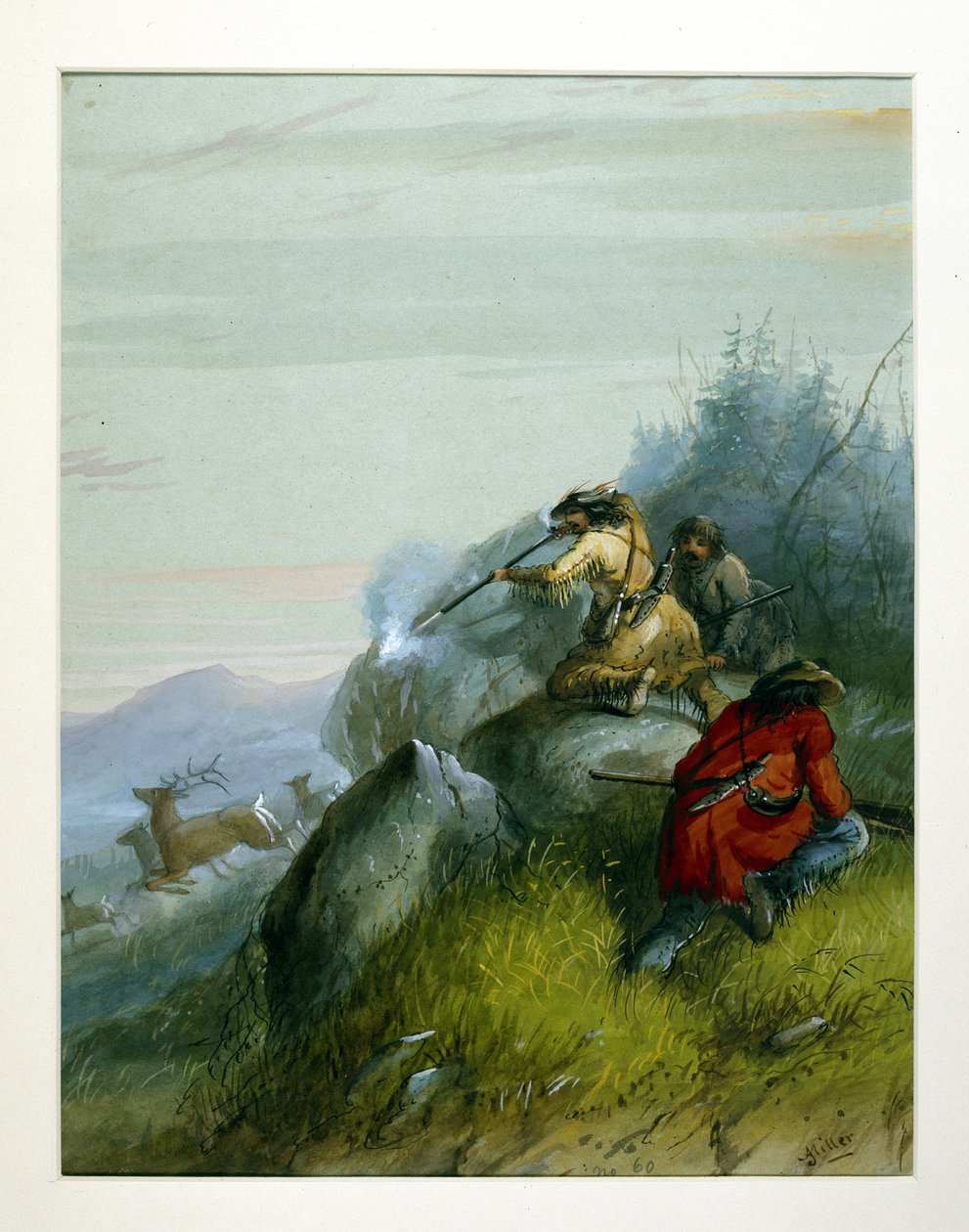 Älgjakt i Black Hills av Alfred Jacob Miller