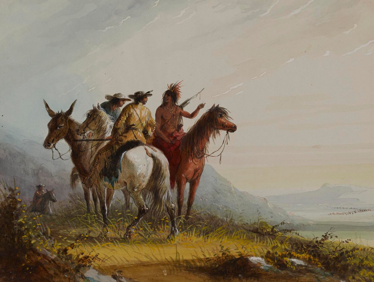 Indisk guide av Alfred Jacob Miller