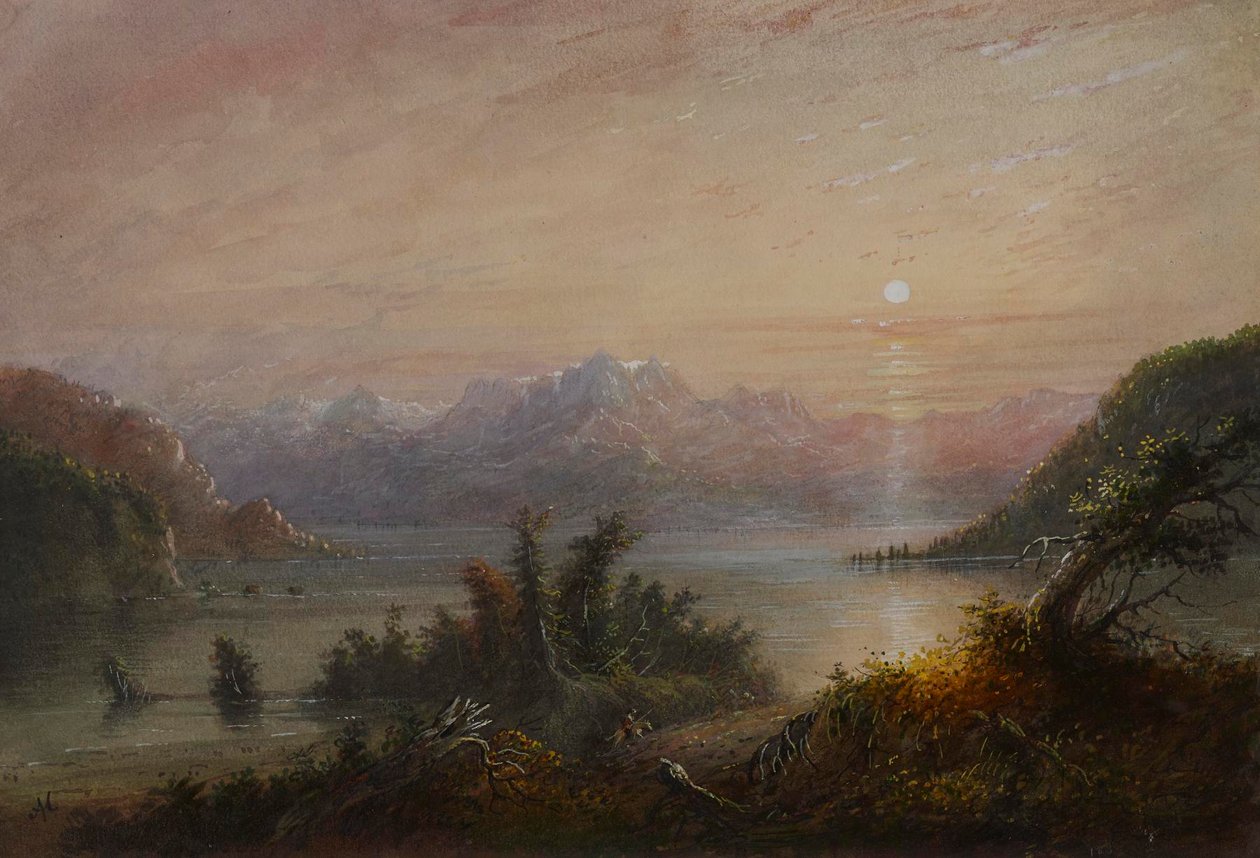 Bergsjön av Alfred Jacob Miller
