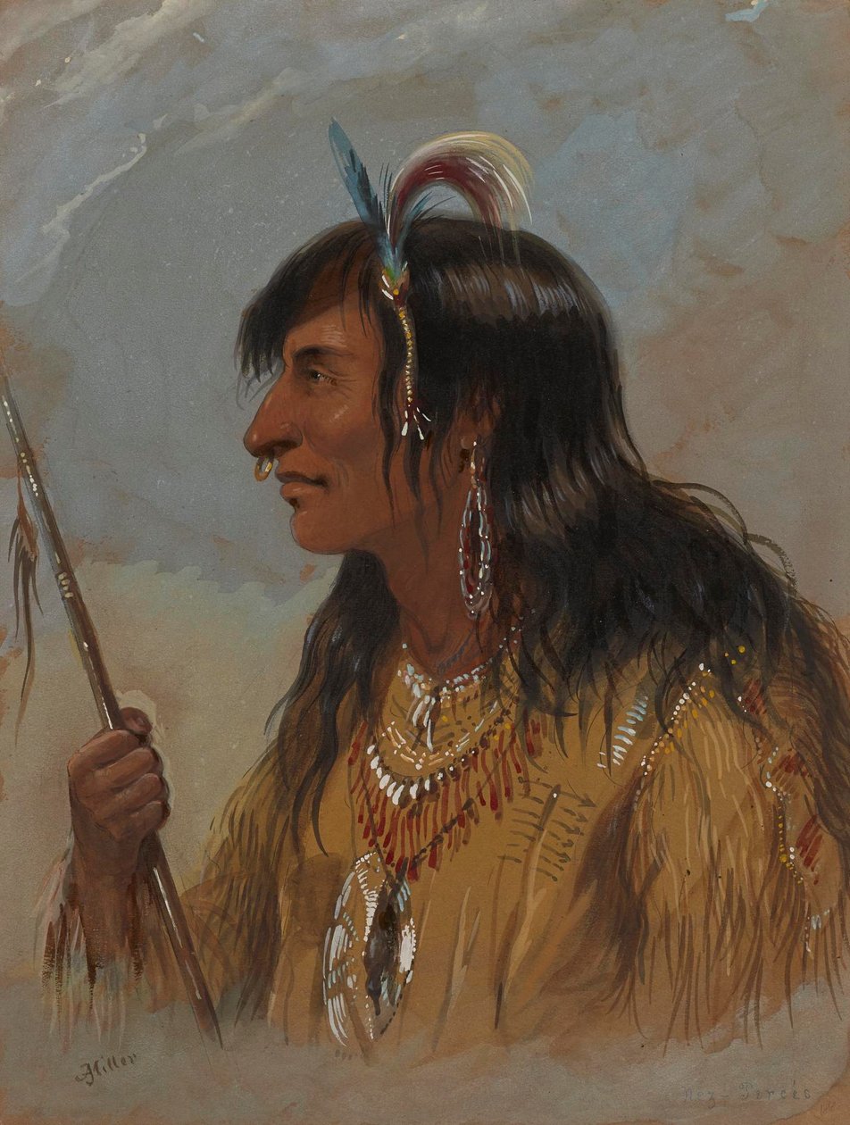 Nez Percés-indian av Alfred Jacob Miller