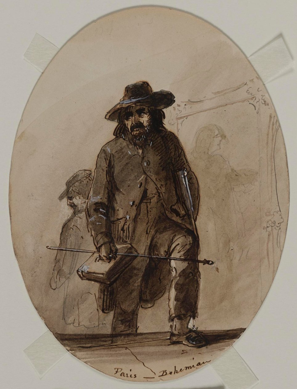 Paris, bohem, embryo Scheffer eller Delacroix av Alfred Jacob Miller
