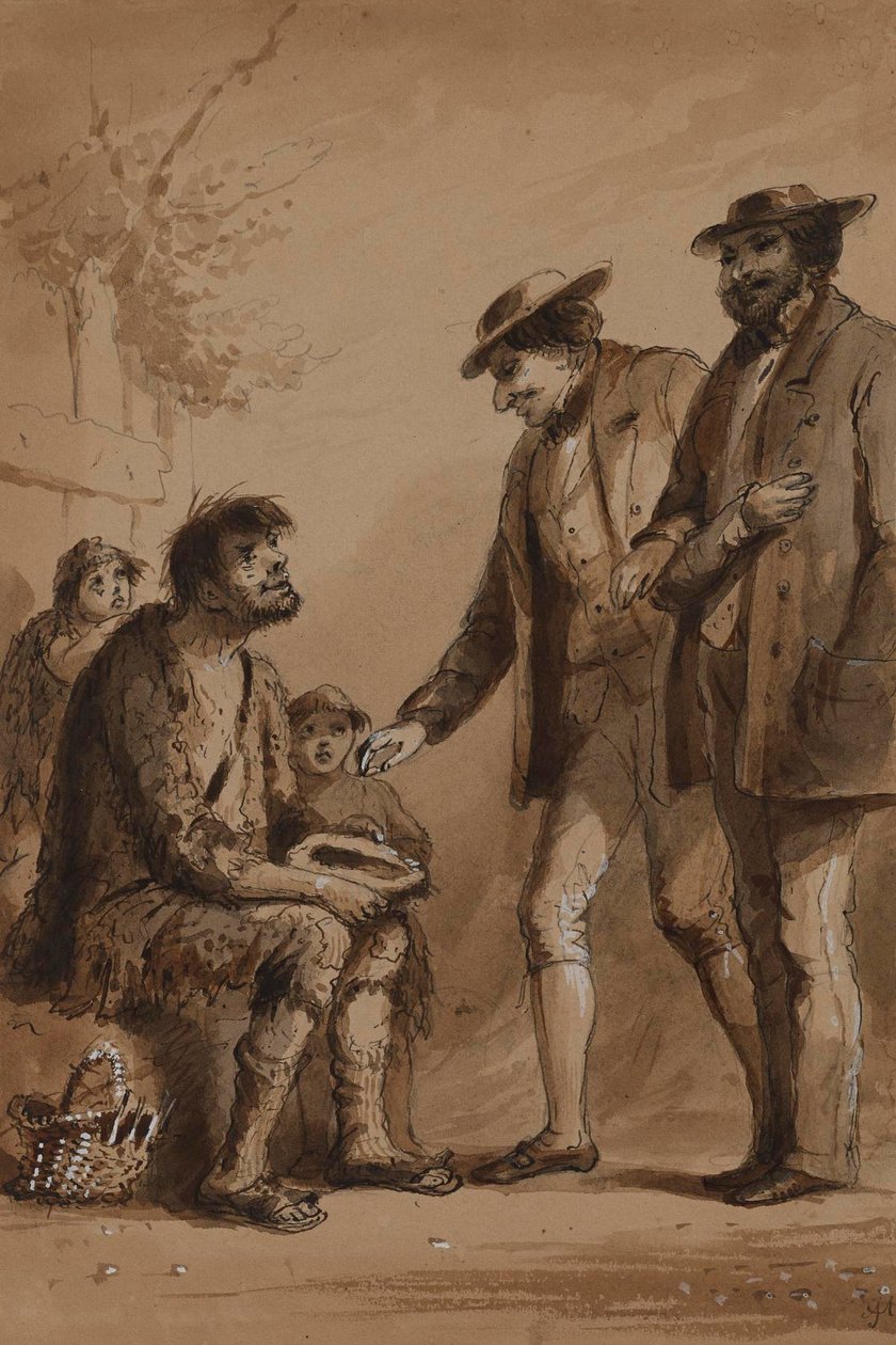 Pat, här är en shilling! av Alfred Jacob Miller