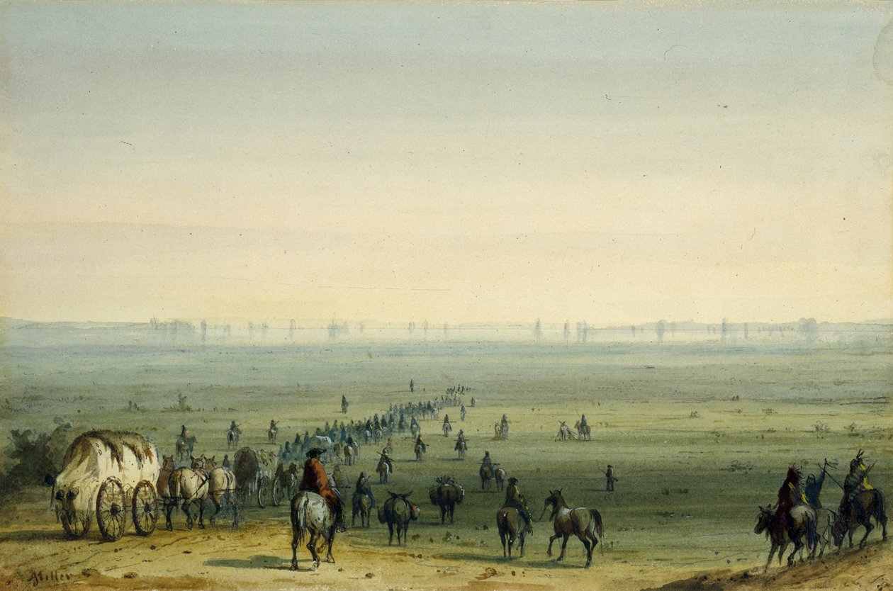 Prärielandskap: Mirage av Alfred Jacob Miller