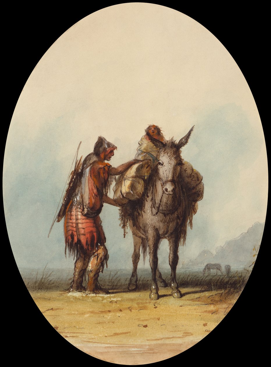 Root Diggers, ca 1837 (akvarell och gouache på papper) av Alfred Jacob Miller
