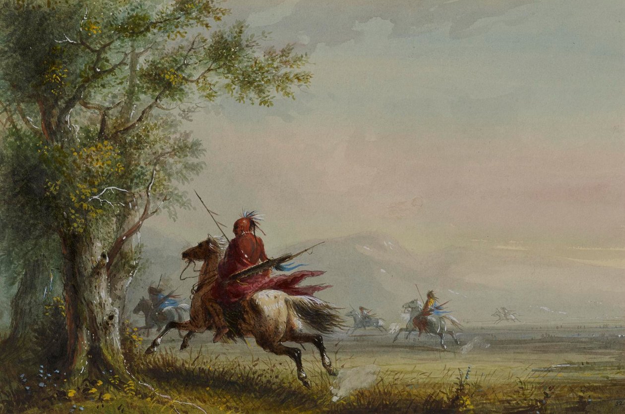 Siouxernas rekognosering av Alfred Jacob Miller