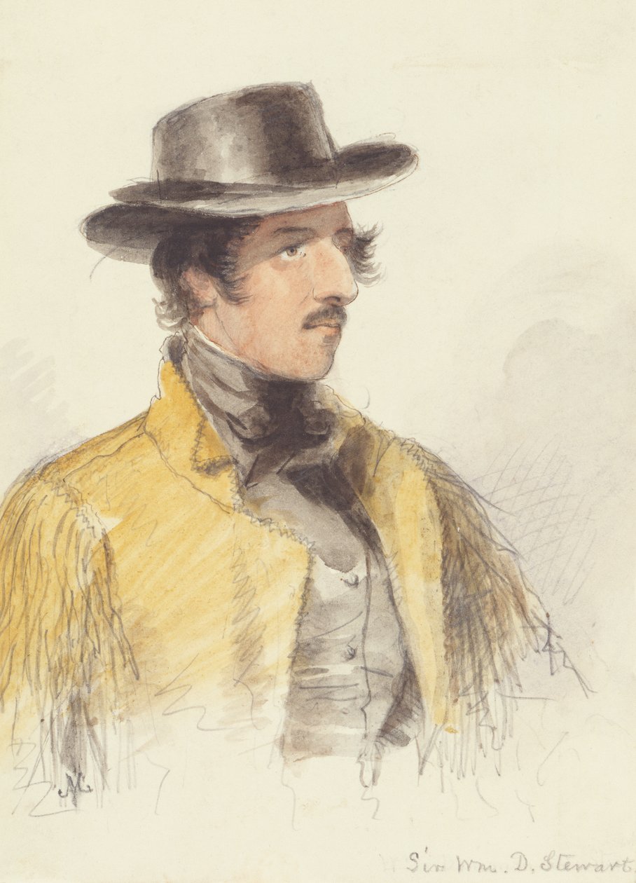 Sir William Stewart, ca 1837 (akvarell på papper) av Alfred Jacob Miller