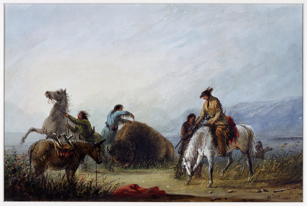 Att ta sig över Hump Rib av Alfred Jacob Miller