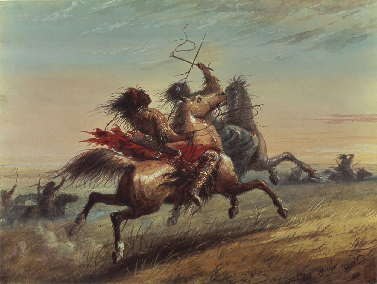 Krigspartiet av Alfred Jacob Miller