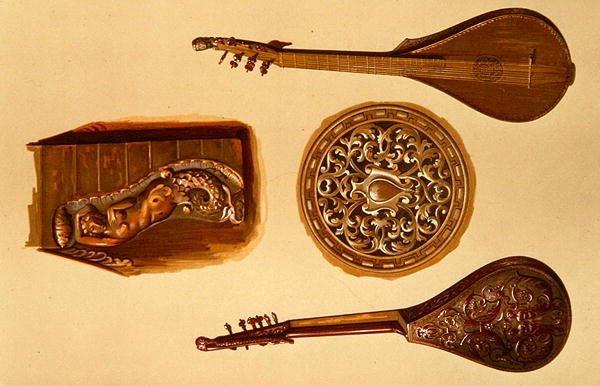 Cittern, italiensk, från 