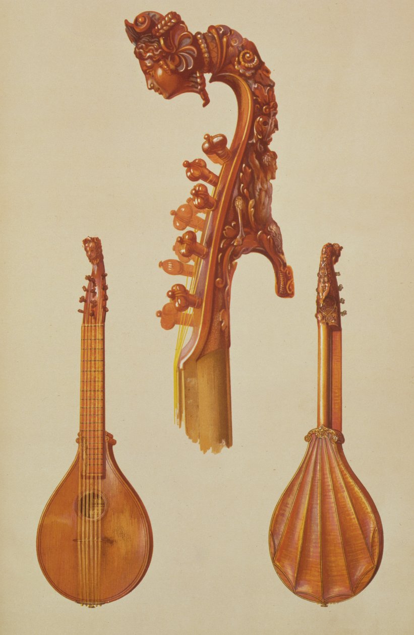 Cittern gjord av Antonio Stradivarius (c.1644-1737) 1700, från 