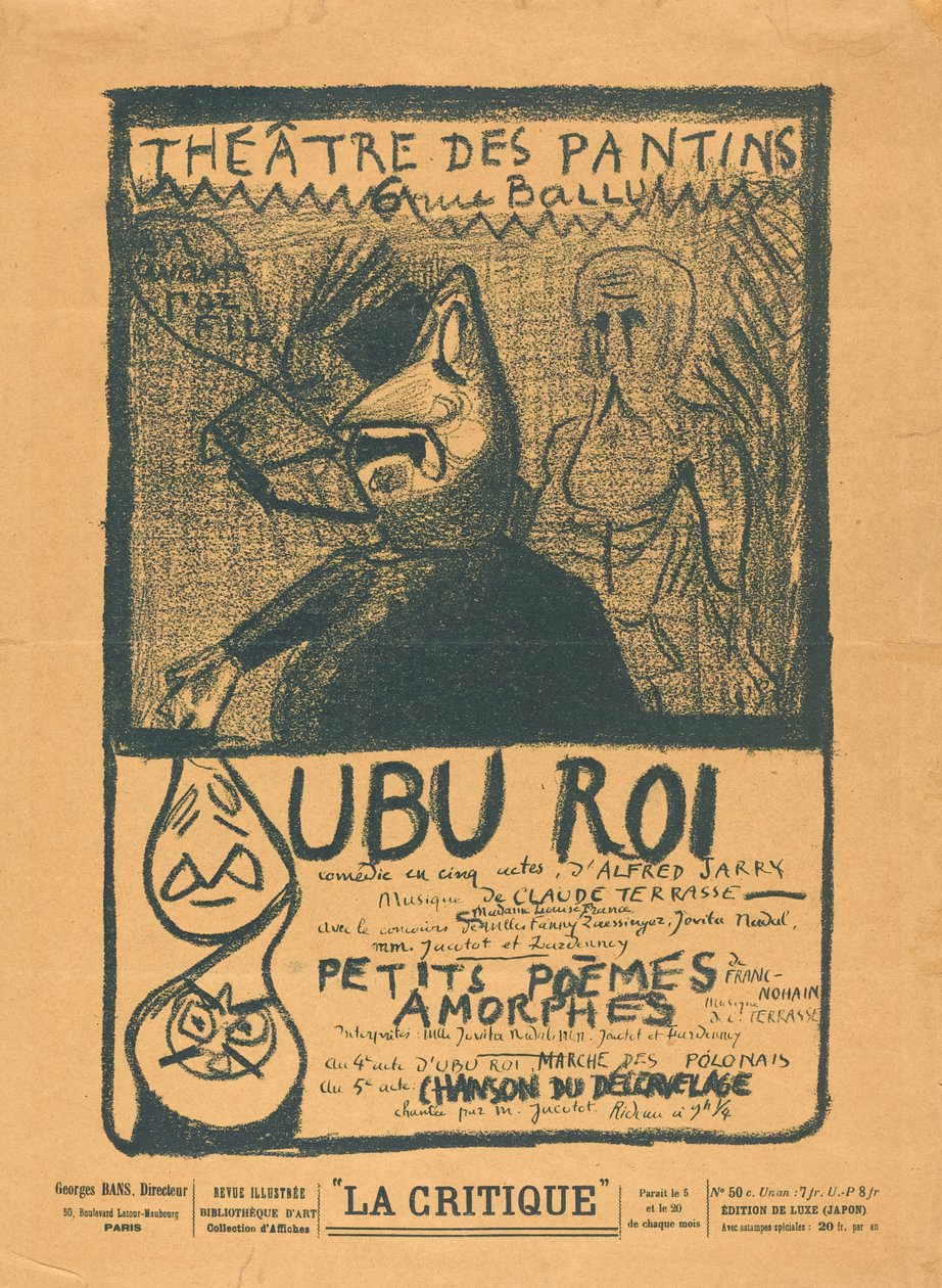 Ubu King; Amorfa små dikter av Alfred Jarry