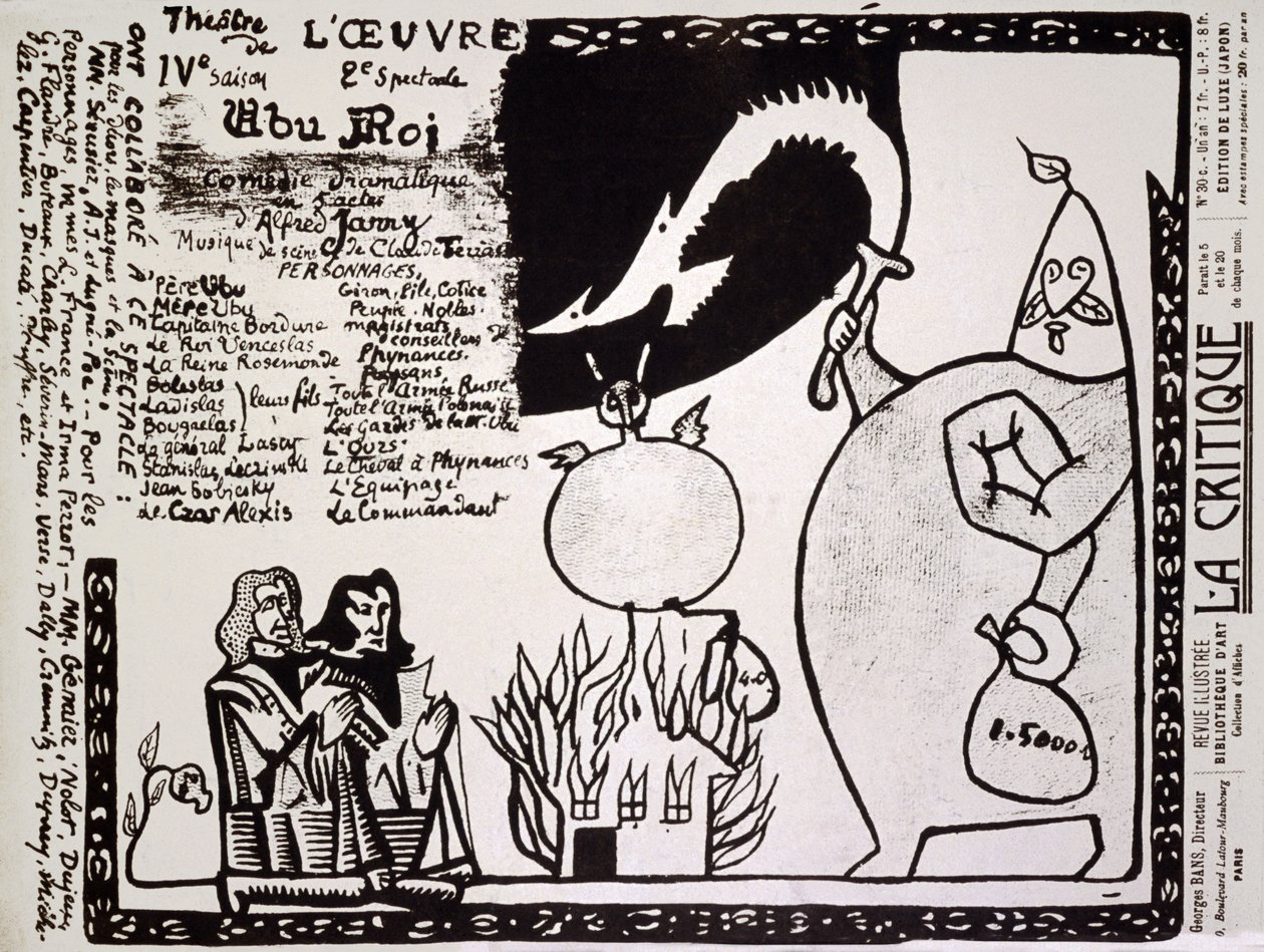 Ubu kung. 1896 (affisch) av Alfred Jarry
