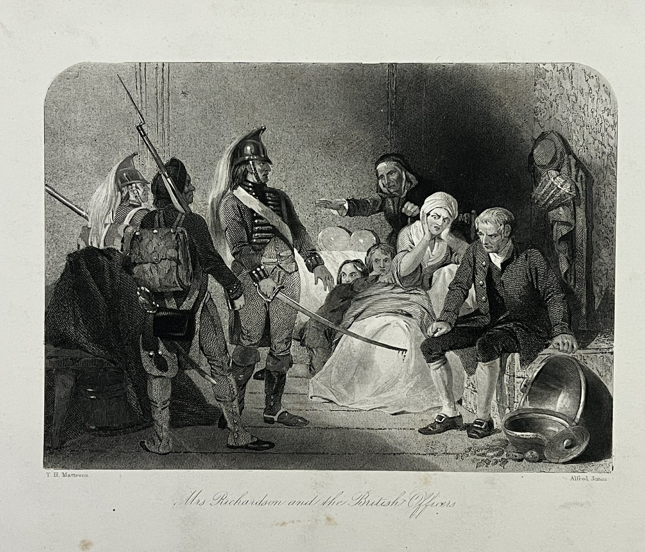 Mrs Richardson och de brittiska officerarna av Alfred Jones