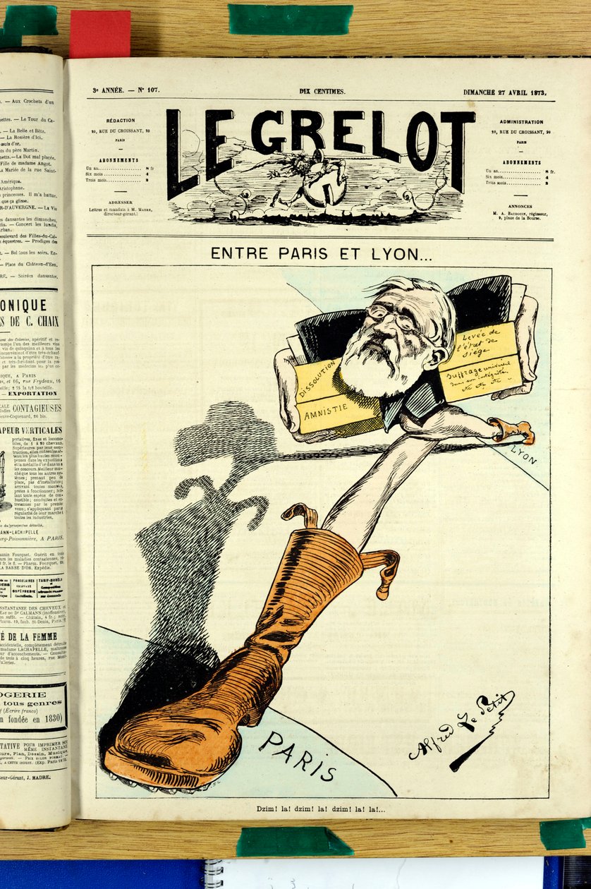 Omslag till "" Le Grelot"", nummer 107, Satirical in Colors av Alfred Le Petit