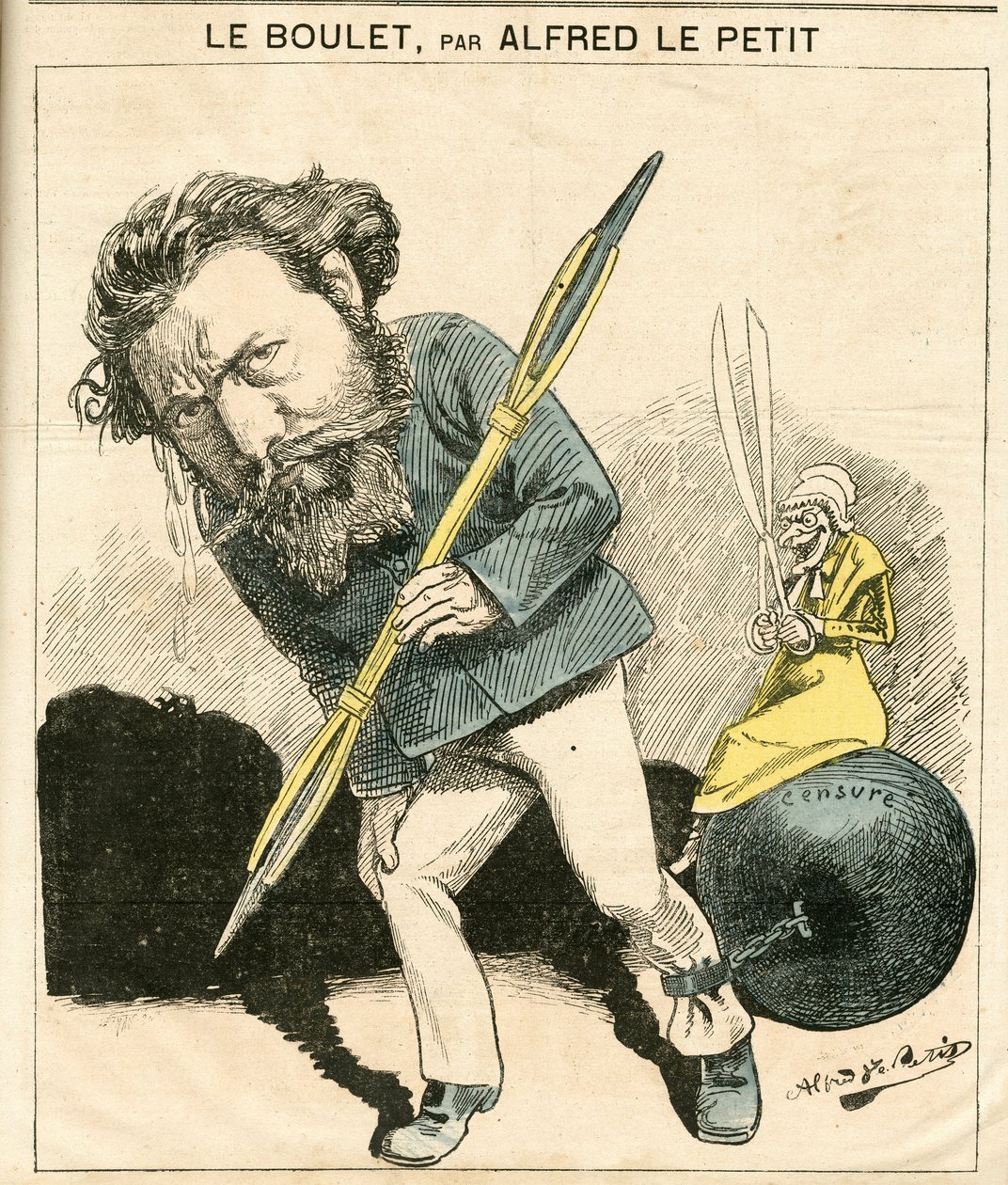 Omslag till ""Le Grelot"", nummer 119, Satirical in Colors av Alfred Le Petit