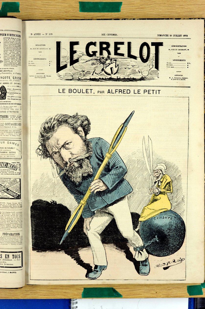 Omslag till ""Le Grelot"", nummer 119, Satirical in Colors av Alfred Le Petit