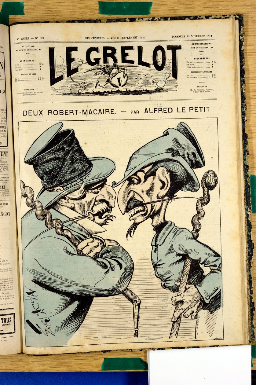 Omslag till "" Le Grelot"", nummer 189, Satirical in Colors av Alfred Le Petit