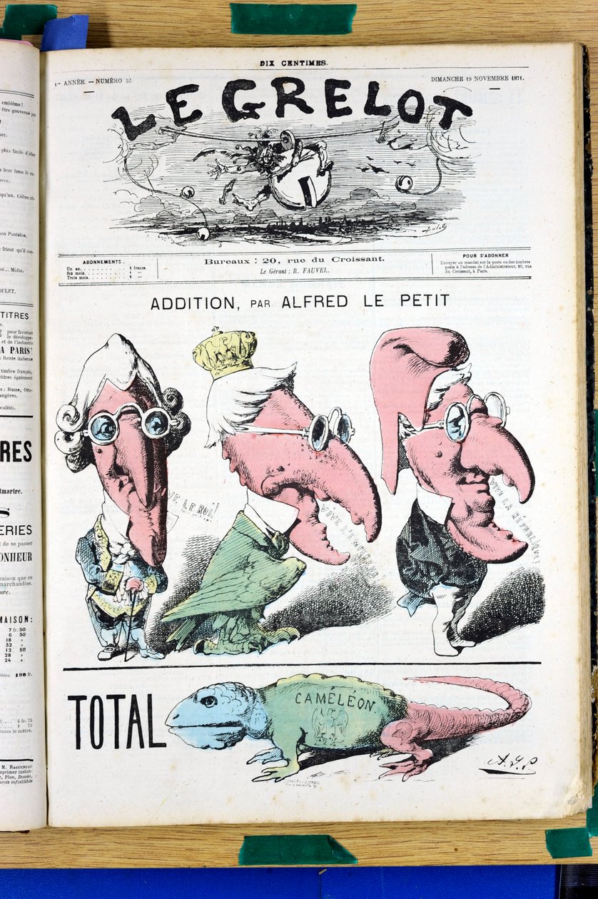 Omslag till "" Le Grelot"", nummer 32, Satirical in Colors av Alfred Le Petit
