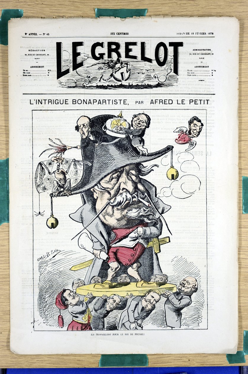 Omslag till "" Le Grelot"", nummer 45, Satirical in Colors av Alfred Le Petit