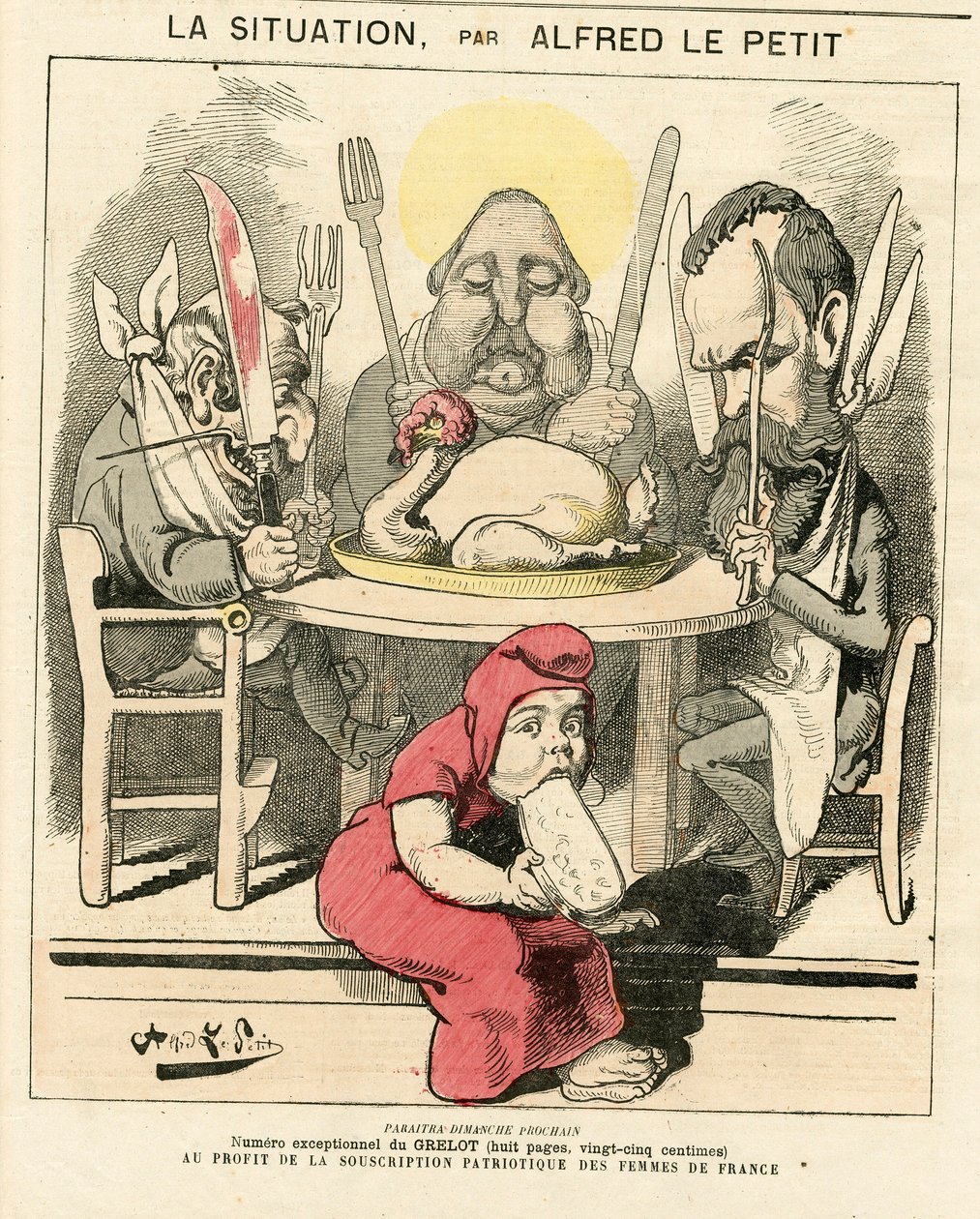 Omslag till "" Le Grelot "", nummer 47, Satirique en Couleurs av Alfred Le Petit