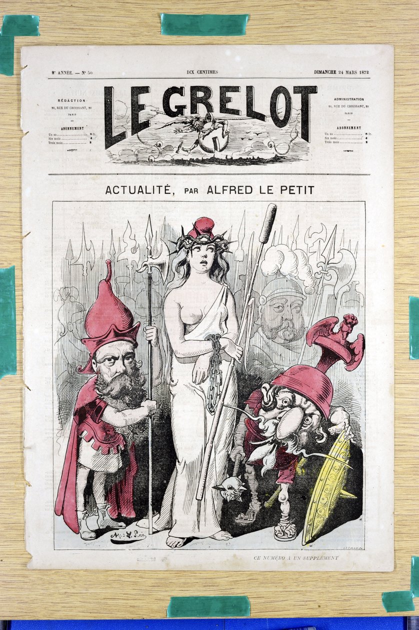 Omslag till "" Le Grelot"", nummer 50, Satirical in Colors av Alfred Le Petit