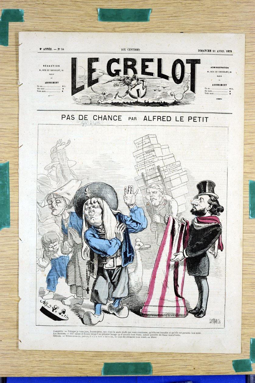 Omslag till "" Le Grelot "", nummer 54, Satirique en Couleurs av Alfred Le Petit