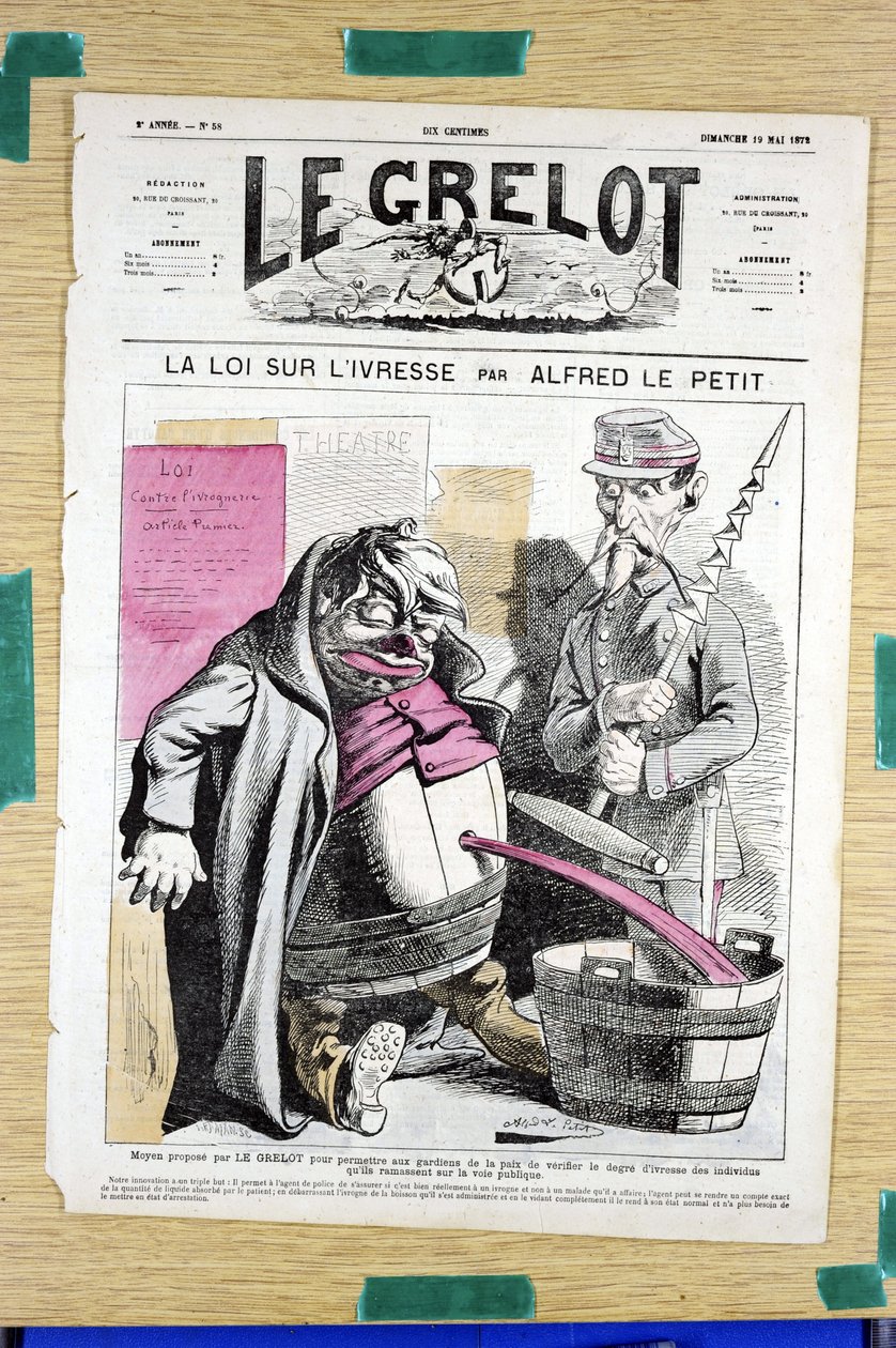 Omslag till ""Le Grelot"", nummer 58, Satirical in Colors av Alfred Le Petit