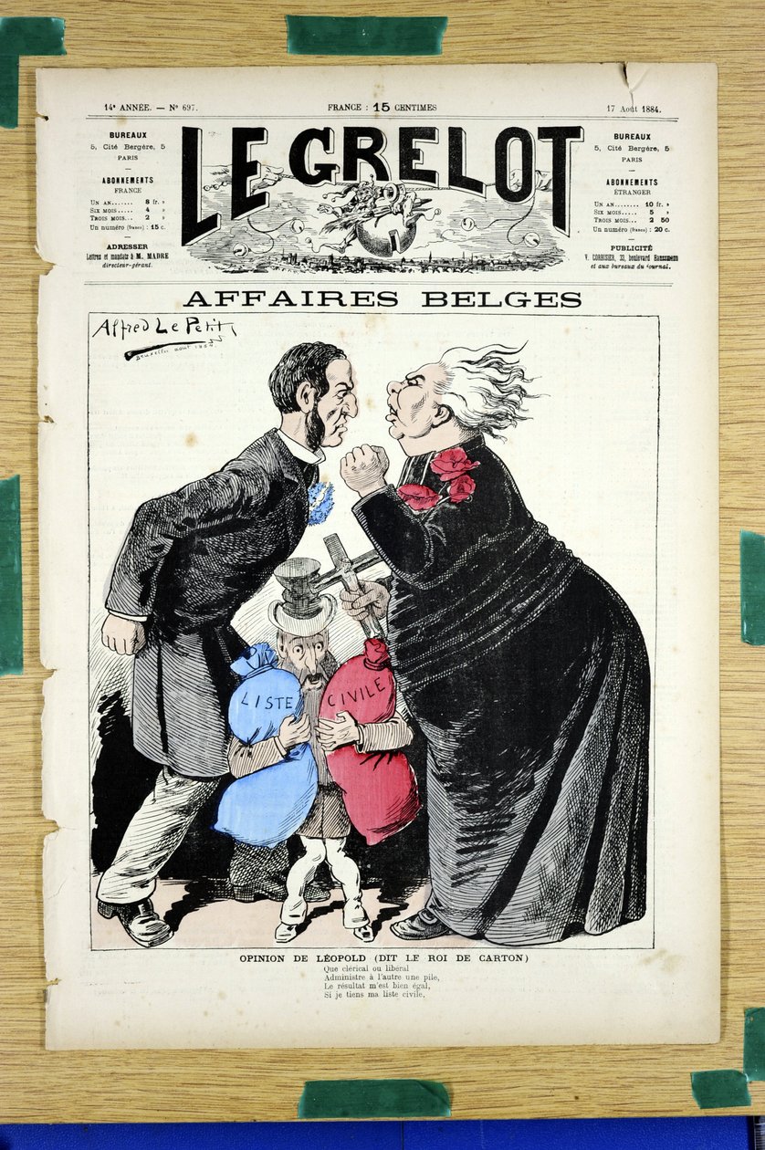 Omslag till ""Le Grelot"", nummer 697, Satirical in Colors av Alfred Le Petit