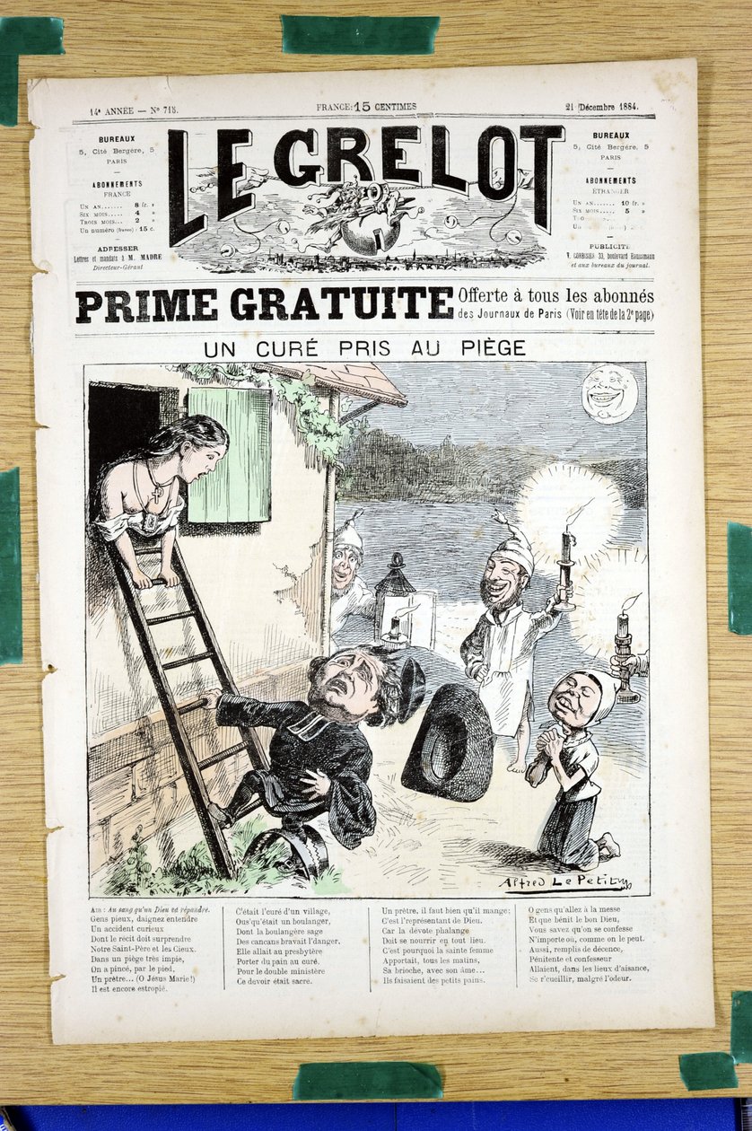 Omslag till ""Le Grelot"", nummer 718, Satirical in Colors av Alfred Le Petit