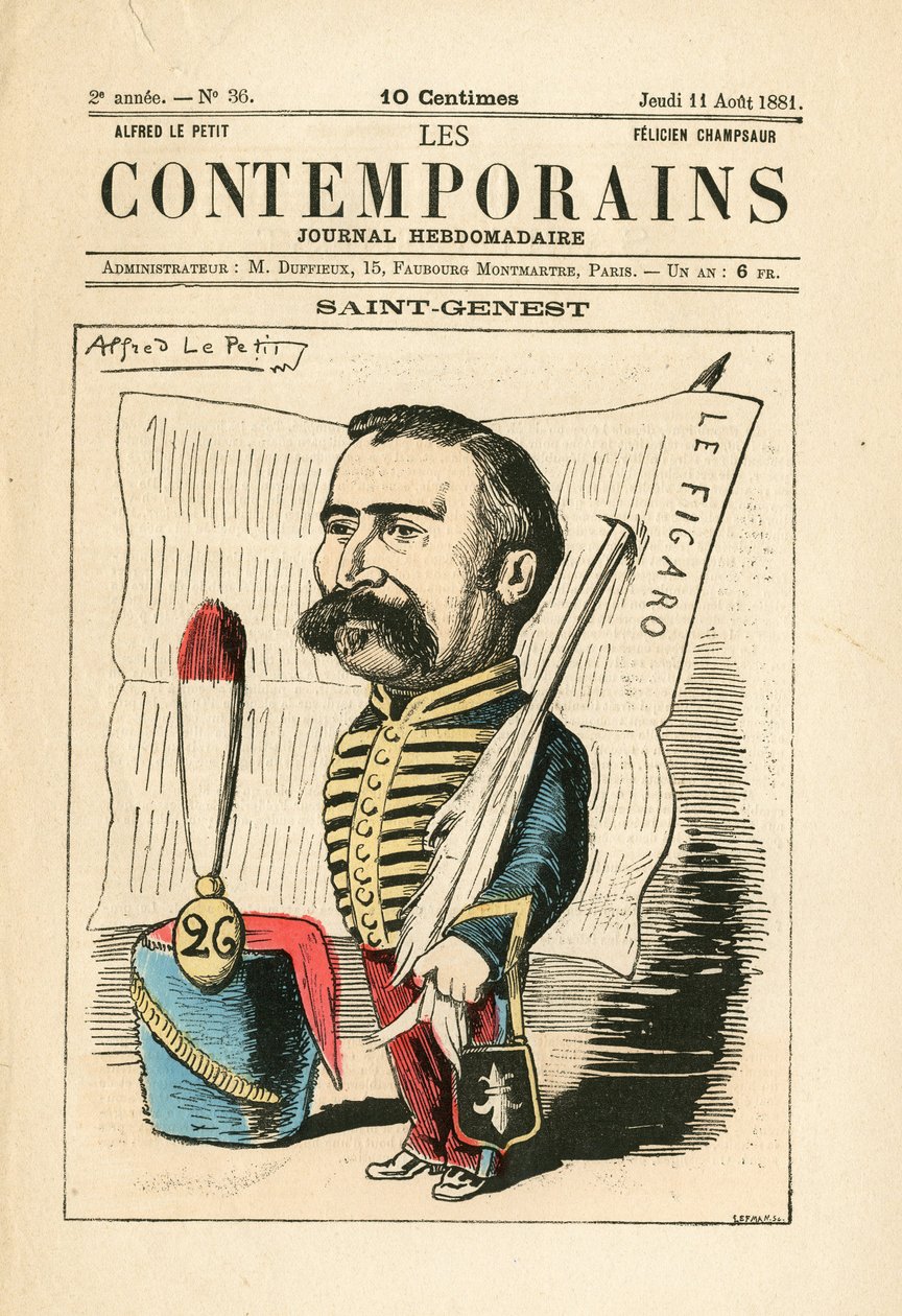 Omslag till "" Les Contemporains"", nummer 36 av Alfred Le Petit