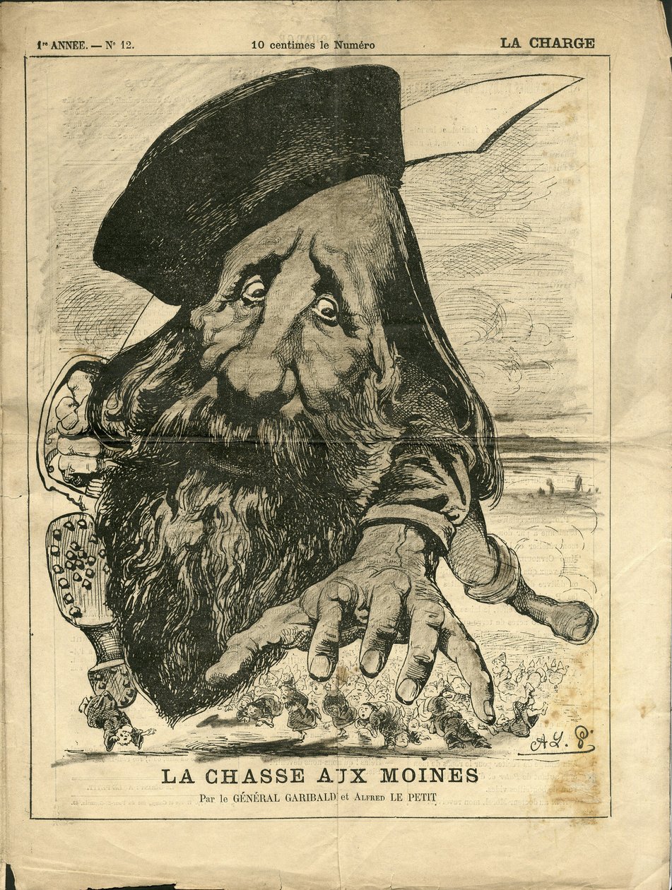 Illustration av Alfred Le Pete (1841-1909) i La Charge (1870), nr 12 av Alfred Le Petit