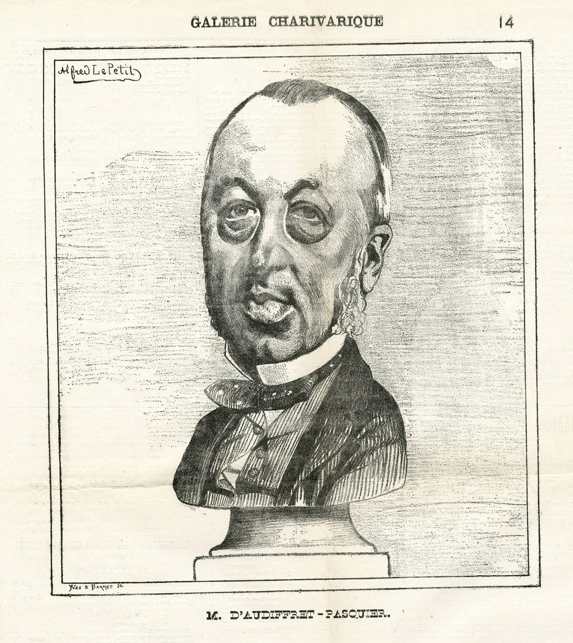 Illustration av Alfred Le Pete (1841-1909) i Le Charivari av Alfred Le Petit
