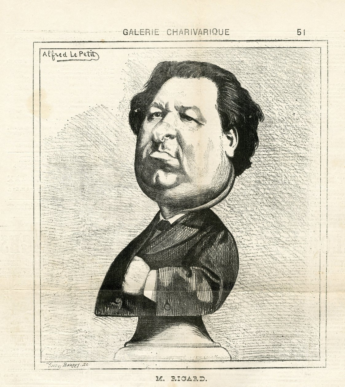 Illustration av Alfred Le Pete (1841-1909) i Le Charivari av Alfred Le Petit