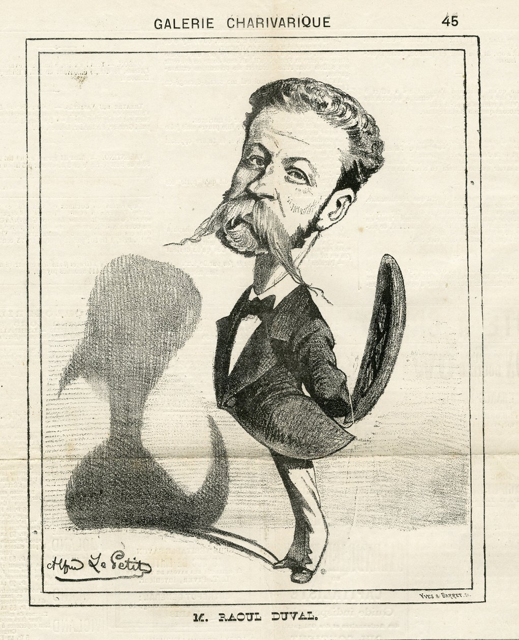 Illustration i Le Charivari av Alfred Le Petit
