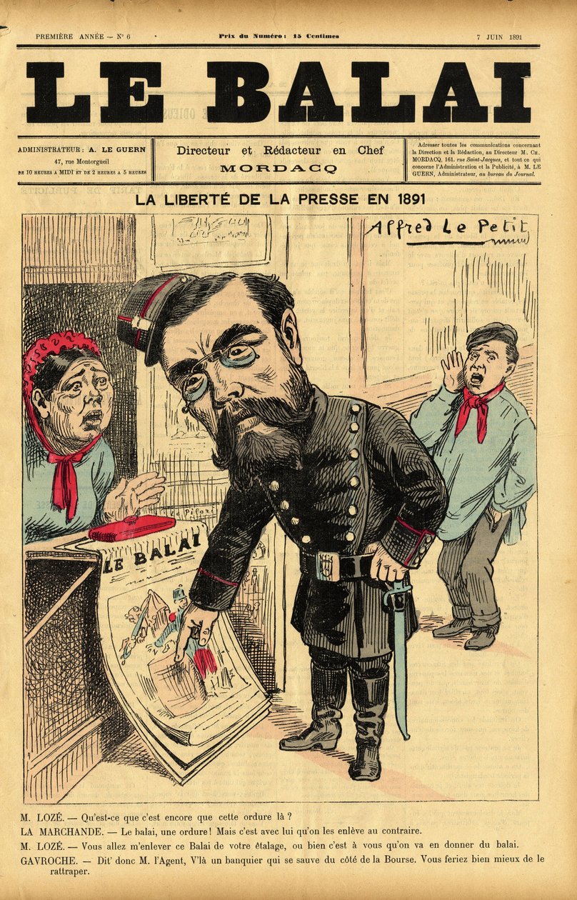 Illustration av Alfred Le Pepetit (1841-1909) för omslaget till Le Bai, nr 6 av Alfred Le Petit