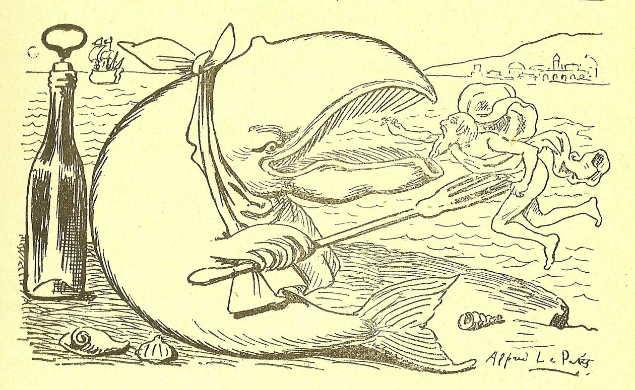 Illustration av Alfred Le Pete (1841-1909) i Gros-Jean och hans botemedel av Alfred Le Petit