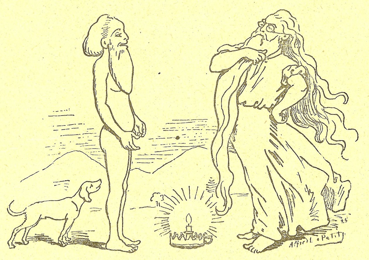 Illustration av Alfred Le Pete (1841-1909) i Gros-Jean och hans botemedel av Alfred Le Petit